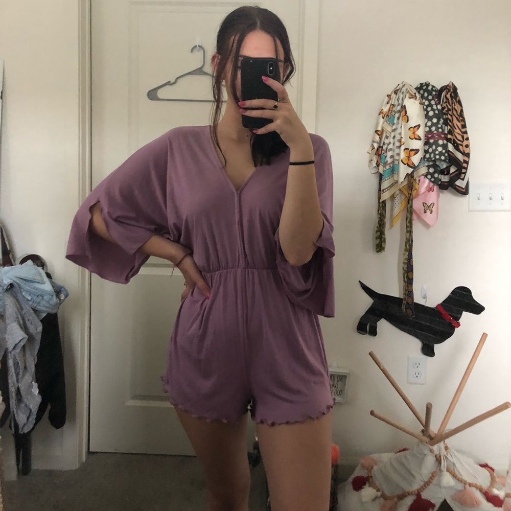 Purple romper